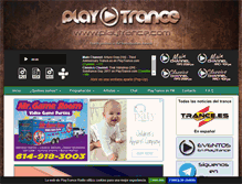 Tablet Screenshot of playtrance.com